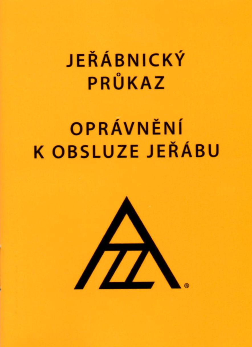 Průkaz jeřábníka – ukázka