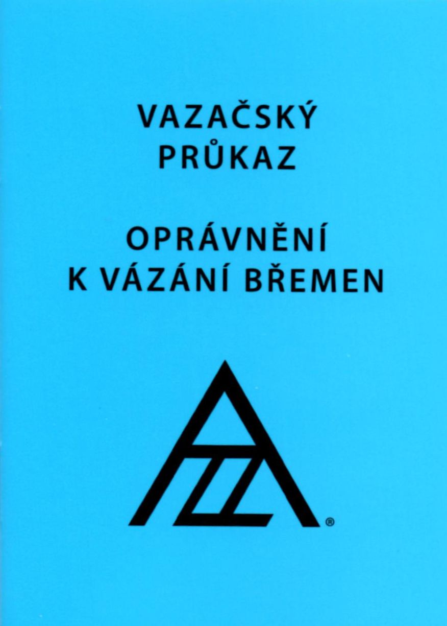Průkaz vazače – ukázka