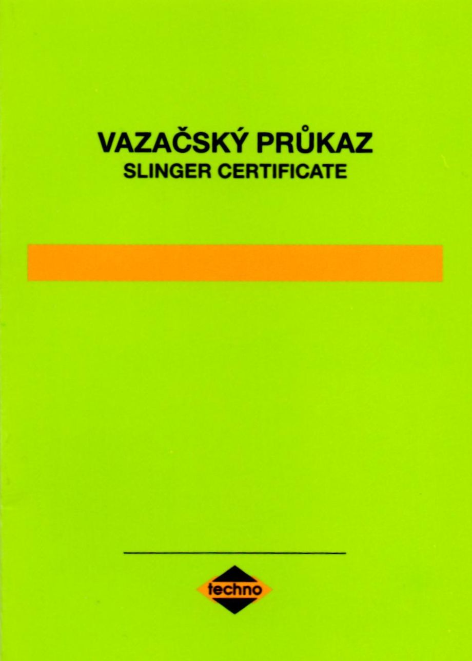 Mezinárodní průkaz vazače – ukázka